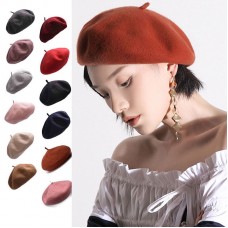 Mujers French Wool Artist Beret Cap Winter Stylish Casual Painter Trilby Hat Y63 872956531378 eb-07521607